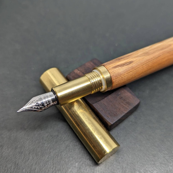 ボナンペン　屋久杉　真鍮金具MP0.5mm 屋久杉と真鍮の万年筆 ペン・筆記用具 machine 通販 15477185｜Creema