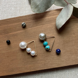 ♡ハンドメイド デザイン ピアス アクセサリー 小粒 ターコイズブルーno39 ♡ハンドメイド デザイン ピアス アクセサリー 小粒 ターコイズ