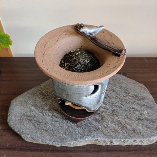 茶香炉＆アロマポット「森」 香炉 癒やし フレグランス リラックス