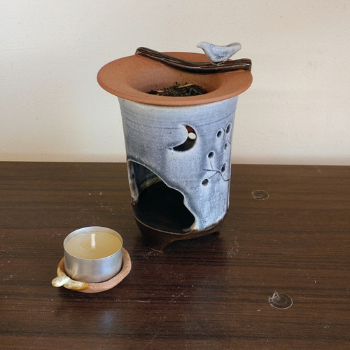 茶香炉＆アロマポット「森」 香炉 癒やし フレグランス リラックス