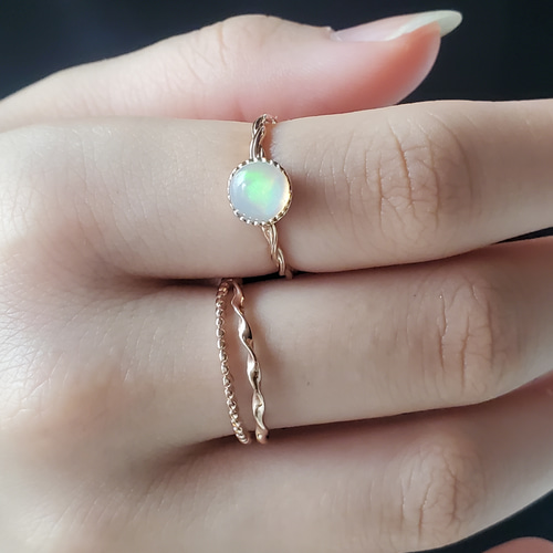 ピンクトパーズ リング 天然石ジュエリー SILVER925 RING