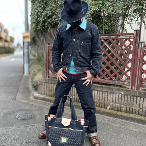 岡山セルビッチデニムダイヤモンドステッチトートバッグ トート 岡山セルビッチデニムダイヤモンドステッチトートバッグ トート