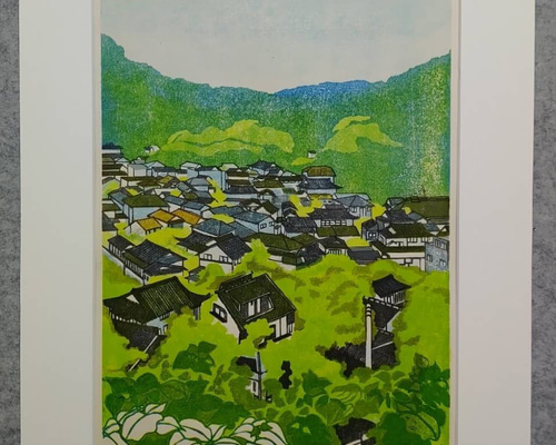 版画作品 長浜城址公園からの眺め 2/2 版画 Akemi_Art 通販｜Creema 