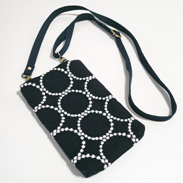 ハンドメイド♡ミナペルホネン♡swing♡ポシェット♡ストラップ