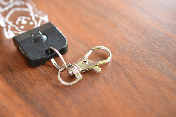 充電式LEDお散歩チャーム 【 body color / 黒 】 16枚目の画像