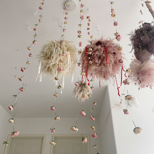 moca　ドライフラワー　ガーランド 楽天市場】ドライフラワー ガーランド 花 アーティシャル