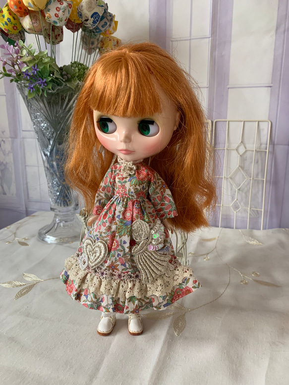 ♡ミディブライスミディアイシードールアウトフィットワンピースリバティ