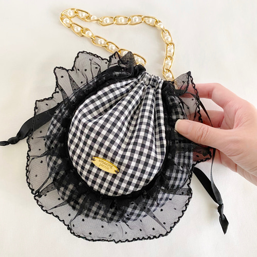 ジョリーフルール　メゾンドクチュール　40㎝たっぷりフリルリュック＆18㎝ポーチ ジョリーフルール メゾンドクチュール 40㎝たっぷりフリルリュック＆18