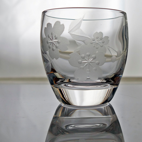 切子 冷酒グラス 桜柄切子 グラス アトリエAnsan 切子販売 通販