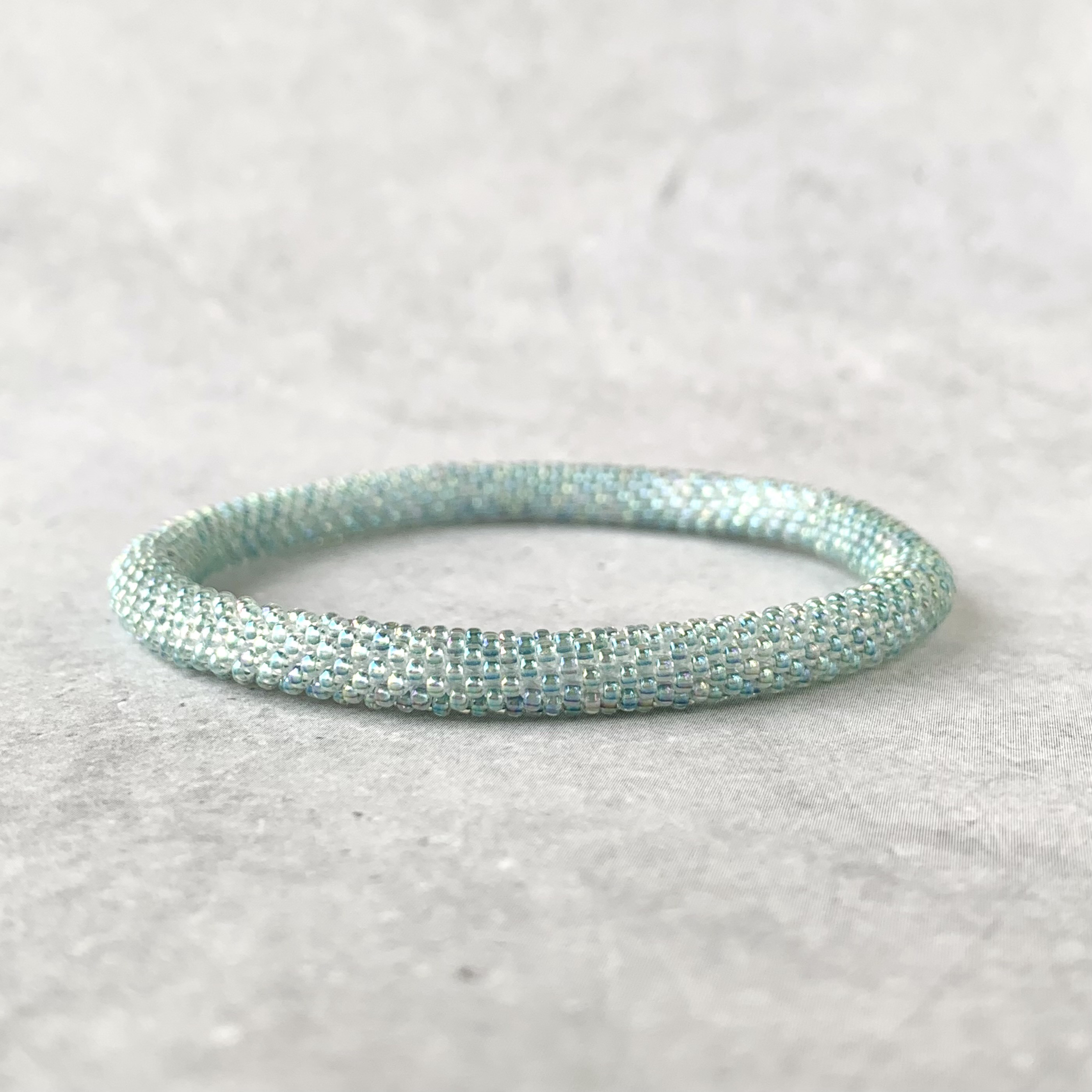 ブレスレット [Retro finger] CRYSTAL Vintage Sterling Silver Blue Cz Clear Rhinestone Stone 7.5