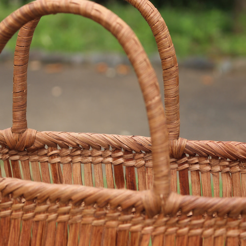 山葡萄 かごバッグ 籠バッグ 手編み 天然素材 ハンドバッグ 和装 網代編み 99113 山葡萄 かごバッグ 網代編み やまぶどう ハンドバッグ 着物 籠