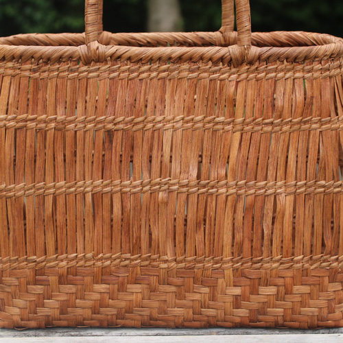 99113 山葡萄 かごバッグ 網代編み やまぶどう ハンドバッグ 着物 籠