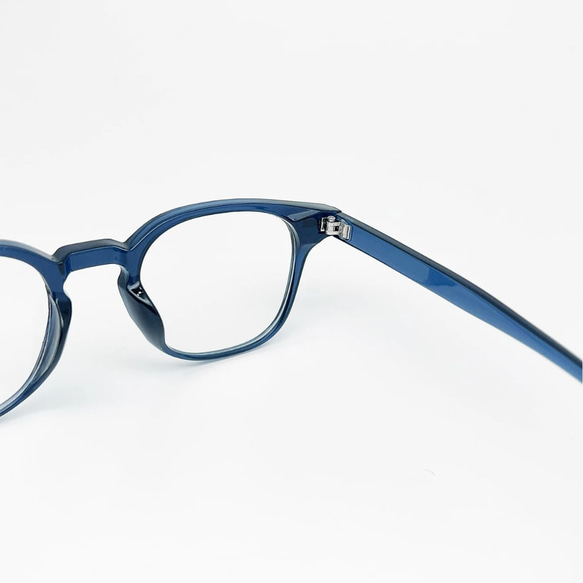 《ラスト》スクエア型ネイビーフレーム｜老眼鏡、だてメガネ、近視用・乱視用、サングラスとして作成OK 3枚目の画像