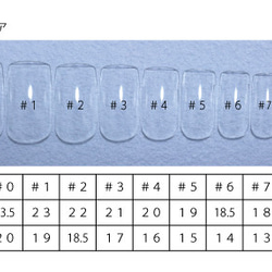 測定用ネイルチップ　サイズ測定チップ 6枚目の画像