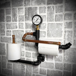 インダストリアル トイレットペーパーホルダー バス・トイレ・洗面用品