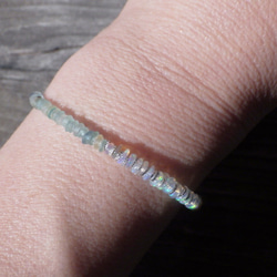 *sv925*Opal& Romanglass Ocean Bracelet ☆オパール☆アジャスター 10枚目の画像