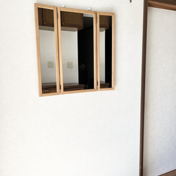 【日本製】三面鏡　ドレッサー　立て掛けミラー　壁掛けミラー 12枚目の画像