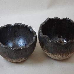 ギザ模様陶製植木鉢(G) 11枚目の画像