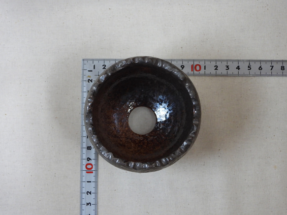 ギザ模様陶製植木鉢(G) 13枚目の画像