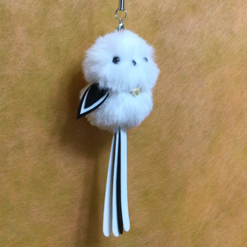 シマエナガのバッグチャーム ぬいぐるみ 空ぐみ 通販 15480445｜Creema