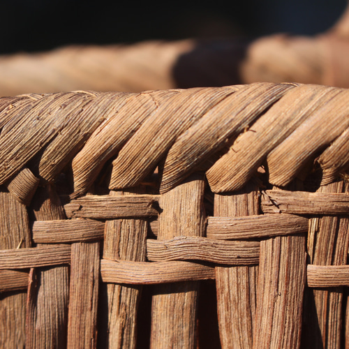 98301 山葡萄 籠 かご バッグ コンパクト 巾着 手作り送料無料 山葡萄