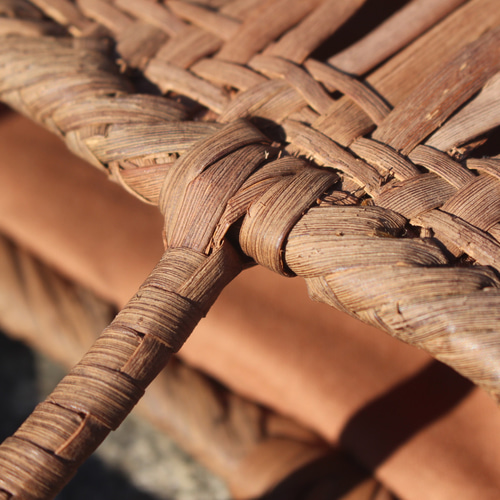 98301 山葡萄 籠 かご バッグ コンパクト 巾着 手作り送料無料 山葡萄