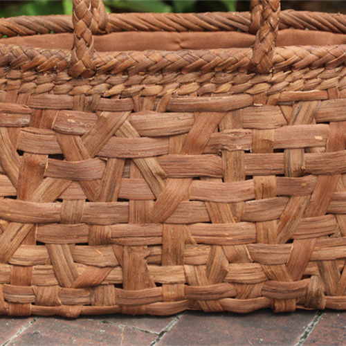 98303 乱れ編み 山葡萄 かご 籠 バッグ 一番皮 中布と内ポケット付き