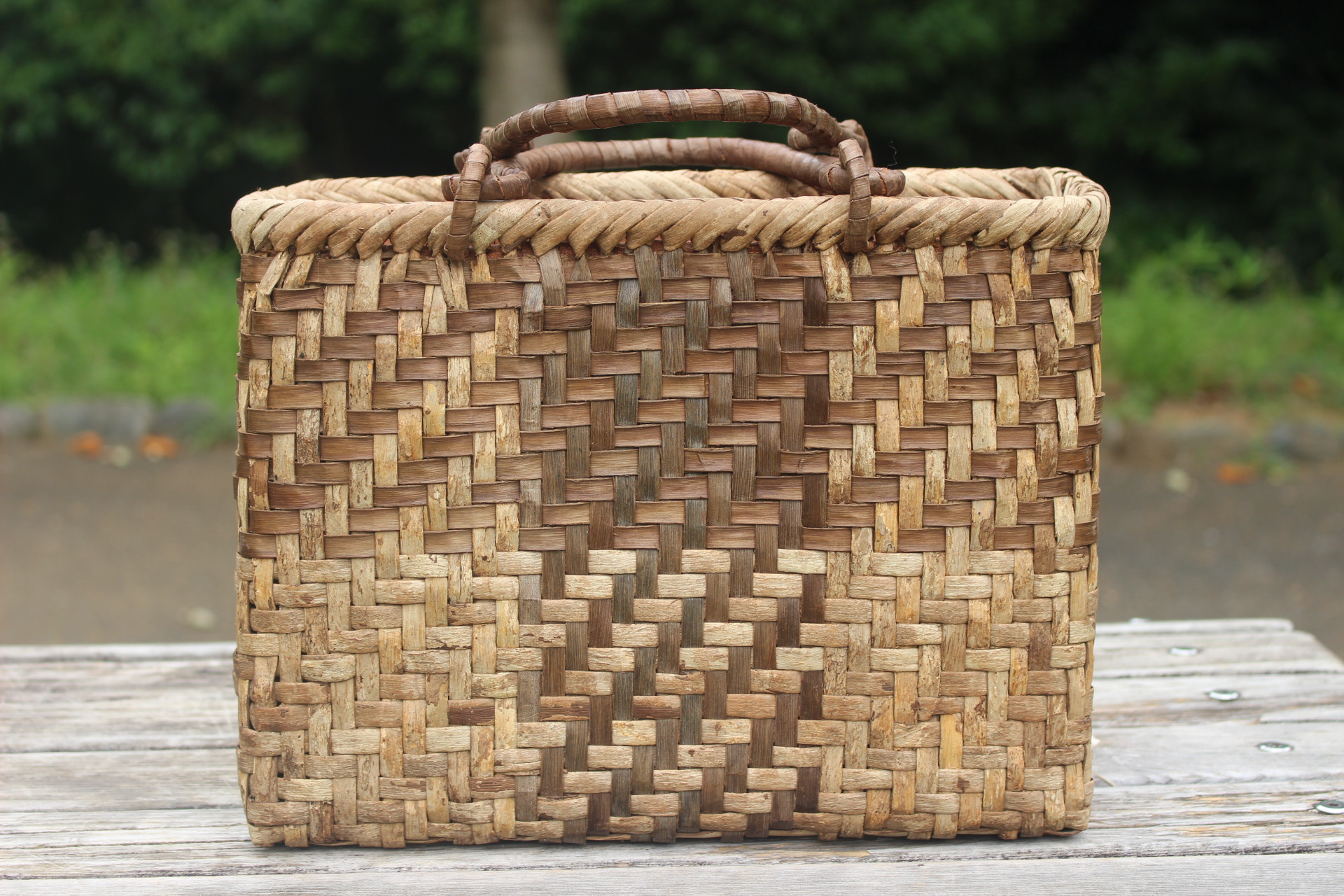 やまくるみ 山胡桃木 籠 バッグ かごバッグ 男女兼用 オリジナル新商品