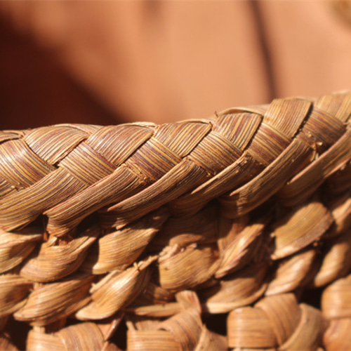 99003 六角花結び編み 山葡萄 かごバッグ やまぶどう 山ぶどう