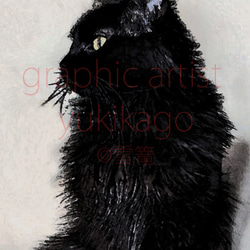 「凛・りん」猫の肖像画 1枚目の画像