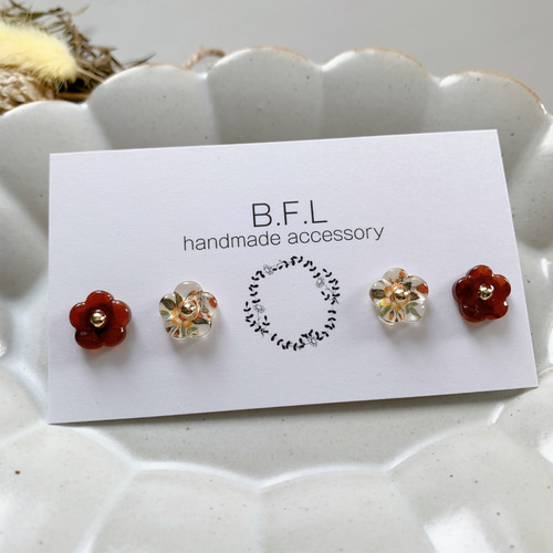 小さい ピアス 花 イヤリング ゴールド 春 べっこう 花柄 黄色 小さい ピアス 花 イヤリング ゴールド 春 べっこう 花柄 黄色