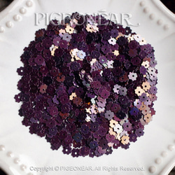 ★平花型5mmスパンコール暗い紫(2spaA) 2枚目の画像
