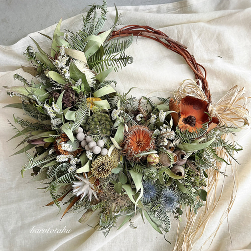 リースブーケ 楽天市場】ハーフムーンのリースブーケ ウェディング ガーデン