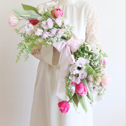 韓国ブーケ バレリーナブーケ チューリップ ウェディング 結婚式