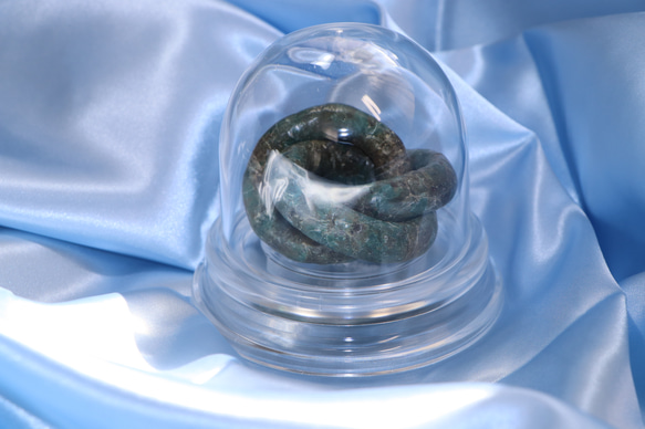 ☆天然石のTrinity-Ring（日向石の立体オブジェ）　Dear Friend®-相模Blue 1枚目の画像