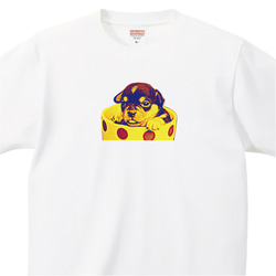 チワワ Tシャツ イラスト 写真 印刷 【名入れOK】 プリント tシャツ かわいい 1枚目の画像