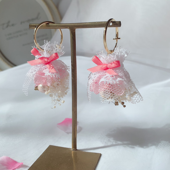 【春色新作2023】bouquet　pierced earrings 4枚目の画像