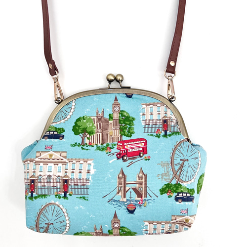 キャスキッドソン ショルダーバッグ ブルー ロンドンシーン ショルダー  