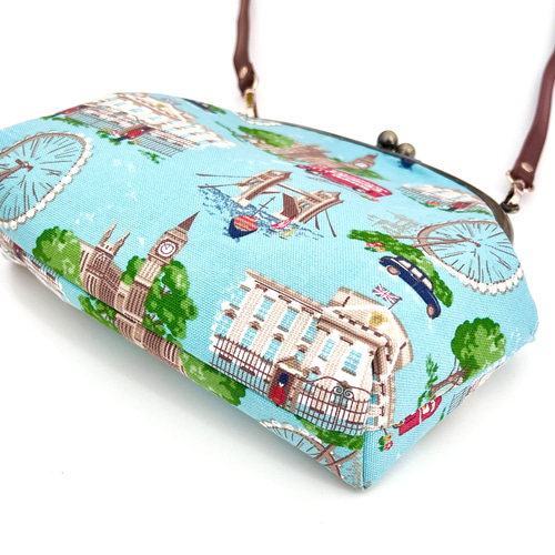 キャスキッドソン ショルダーバッグ ブルー ロンドンシーン ショルダー  