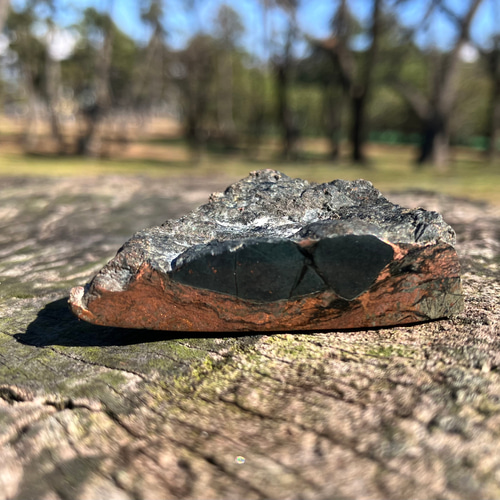 貴重 国産ネイティブコッパー 奈良県産自然銅 フリーフォーム磨き石 自