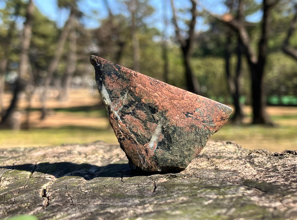 【貴重】国産ネイティブコッパー　奈良県産自然銅　フリーフォーム磨き石　自研磨品　38g 16枚目の画像