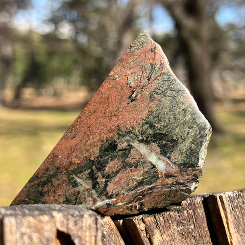 貴重 国産ネイティブコッパー 奈良県産自然銅 フリーフォーム磨き石 自