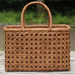 99012 山葡萄 かごバッグ 八ッ目編み やまぶどう 山ぶどう カゴバッグ