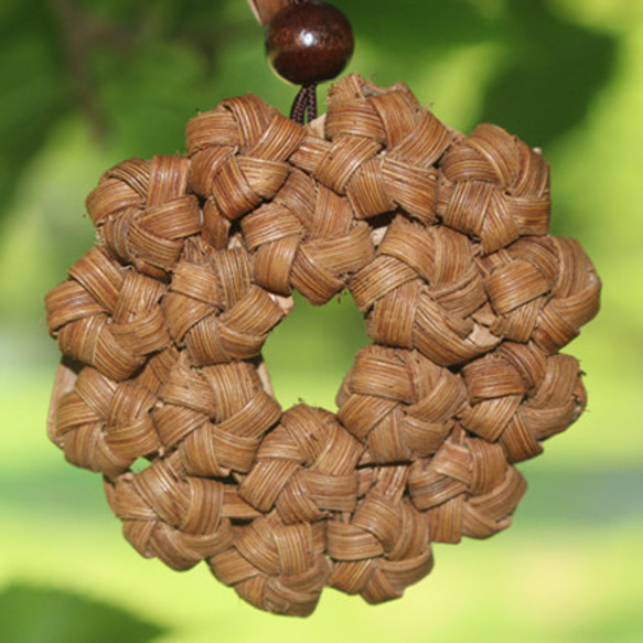 六角花 山葡萄籠 手作り ペンダント チャ―ム アクセサリー 六角花 山葡萄籠 手作り ペンダント チャ―ム アクセサリー