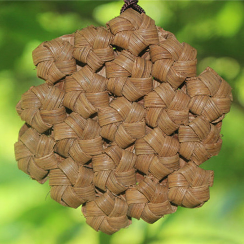 六角花 山葡萄籠 手作り ペンダント チャ―ム アクセサリー ストラップ