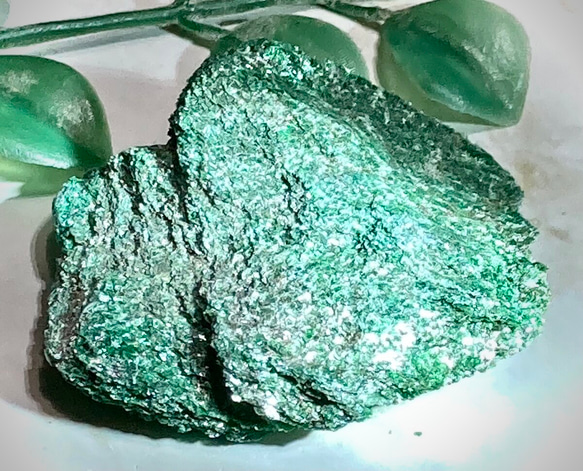 フックサイト クロム雲母 グリーン雲母 原石台付