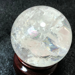 ヒマラヤ産水晶丸玉　48ミリ　165g 4枚目の画像