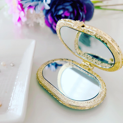 バレリーナモチーフ コンパクトミラー 手鏡 ballet❤︎ballet 通販