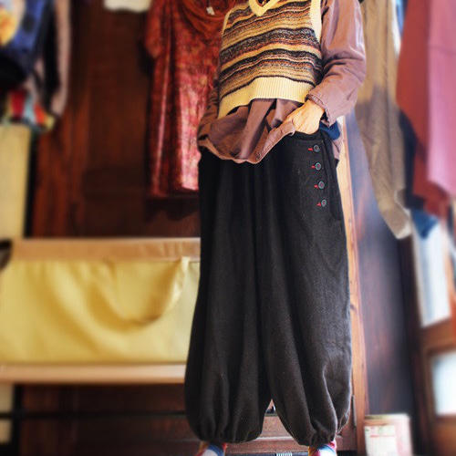 SAYOCAFE＋R/ふっくら感がかわいいリメイクバルーンパンツ