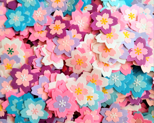 桜 クラフトパンチ 75枚 セット デコパーツ pessy 通販 15485139